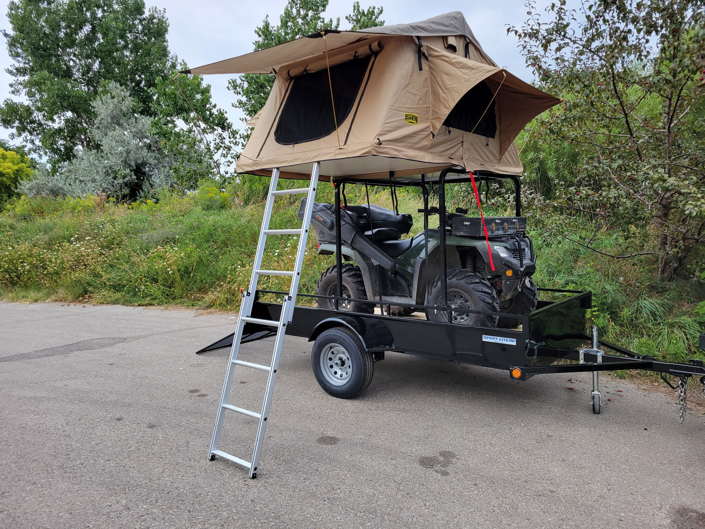 Rooftop tent racks