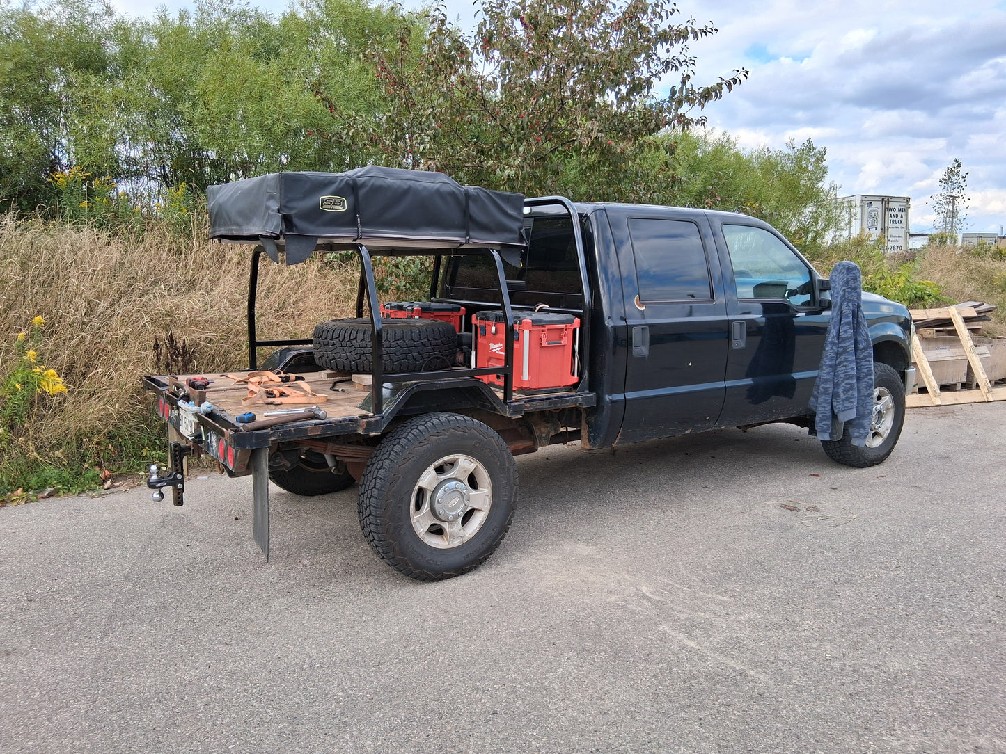 Rooftop tent racks